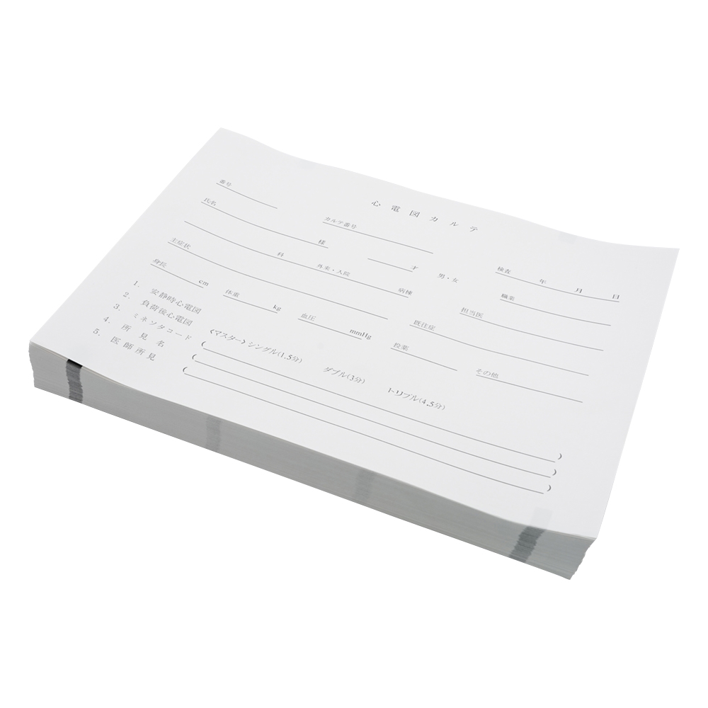 心電図用記録紙（折り畳み型）　210mm×295mm×100m