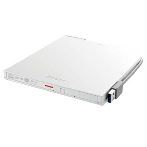 USB3.2(Gen1)対応　ポータブルBD　再生/書込ソフト添付　ホワイト　1台