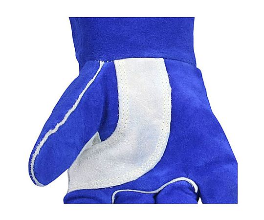 [L] 溶接用ロング革手袋(牛革) 手首部分がしっかりとしたデザインの長い革手袋