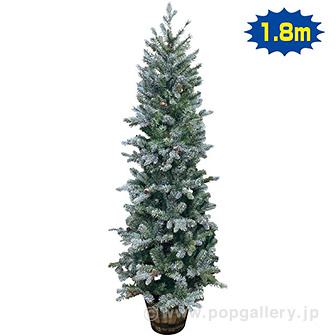 180cmウッドバケットスノーツリー画像