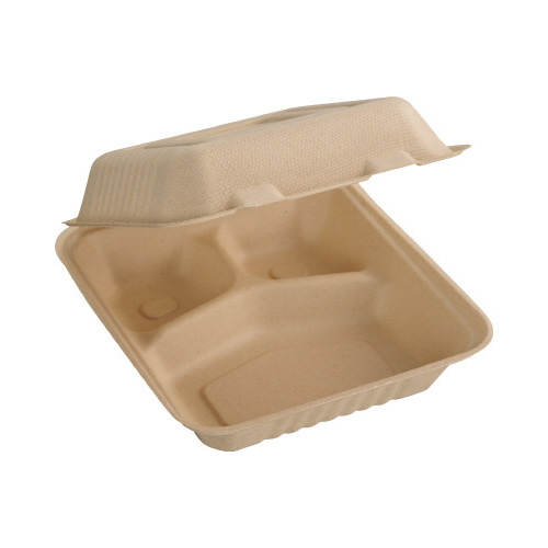 紙製モールドフードパック仕切付Ｌ　２５枚入画像