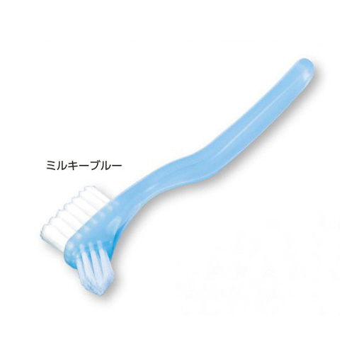 義歯ブラシＳ　ミルキーブルー　５本画像