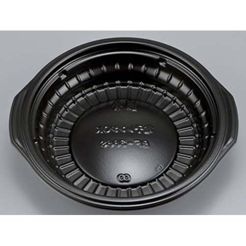 シーピー化成 どんぶり容器 BF-386S 黒 本体 発泡画像