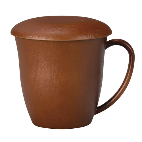 マグカップ 360ml Woody プラスチック ライトブラウン画像