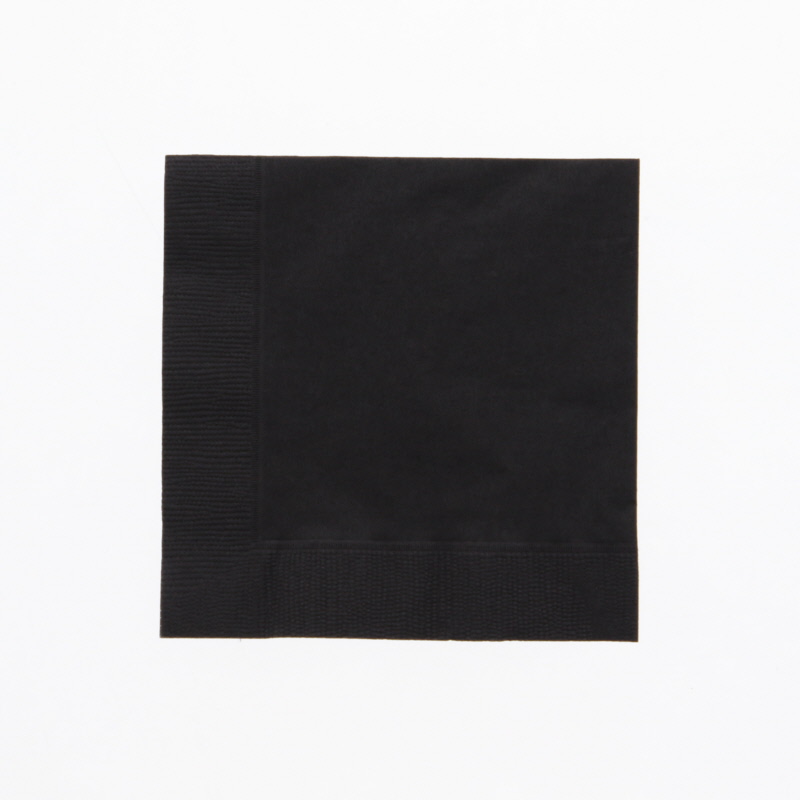 ２ｐｌｙナプキン　２５ｃｍ角　ブラック画像