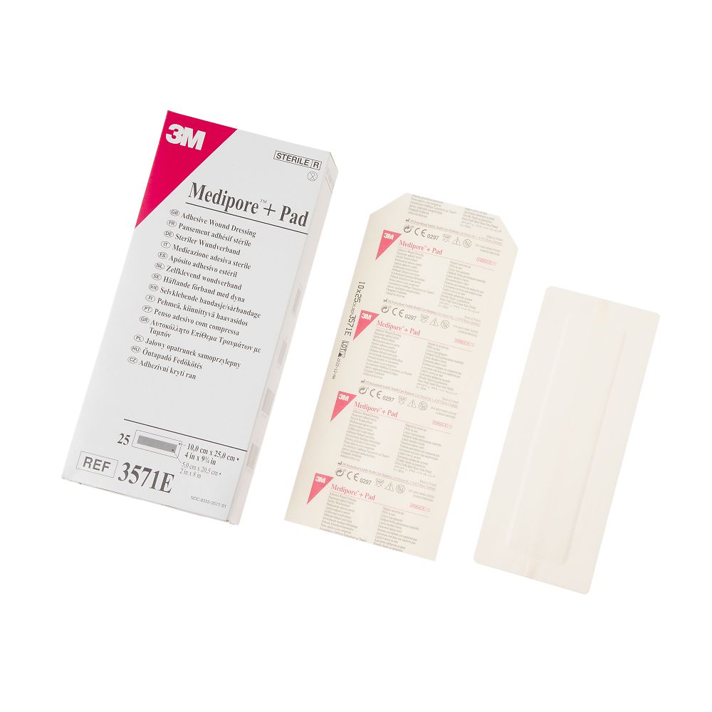 メディポア（TM）プラス（パッドドレッシング） 100×250 1箱（25枚入）画像