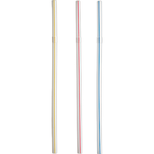 まがるｶﾗｰｽﾄﾛｰ ﾎﾟﾘ袋入 1ﾊﾟｯｸ(500本)