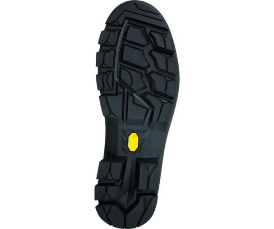 2 VIBRAM レースアップブーツ25.5CM S3 HI HRO SRC 黒のマットなレザーで作られたハイカットブーツの側面