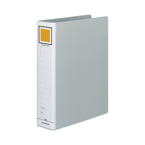 チューブファイル＜エコ＞銀Ａ４縦背幅７５ｍｍ３冊画像