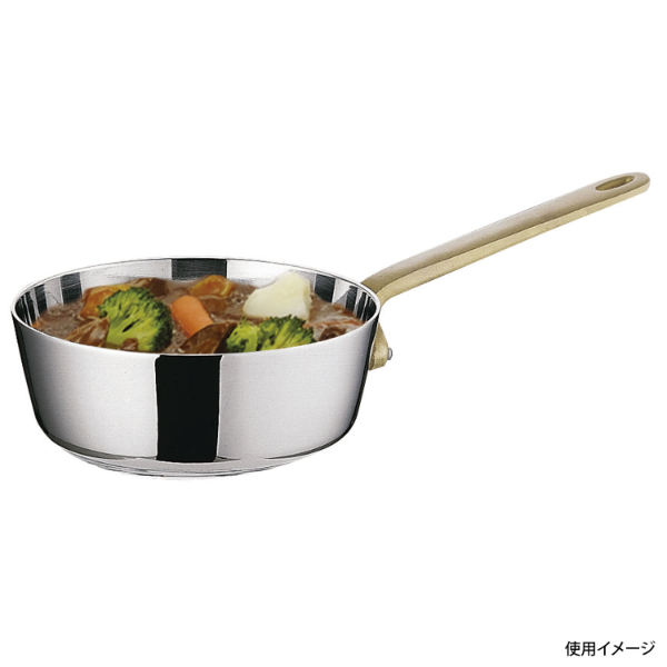 プチテーパーパン　片手・浅型鍋　9cm(蓋なし)　トーダイ画像