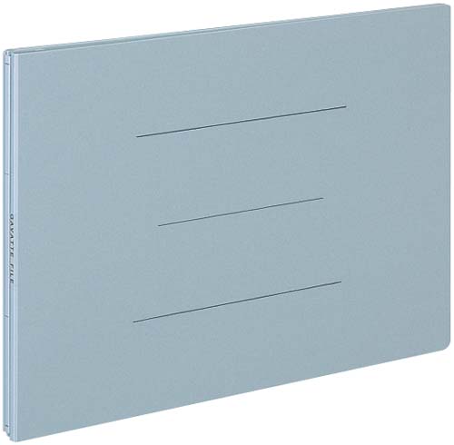 ガバットファイル（紙製）　Ａ４横　青１０冊画像