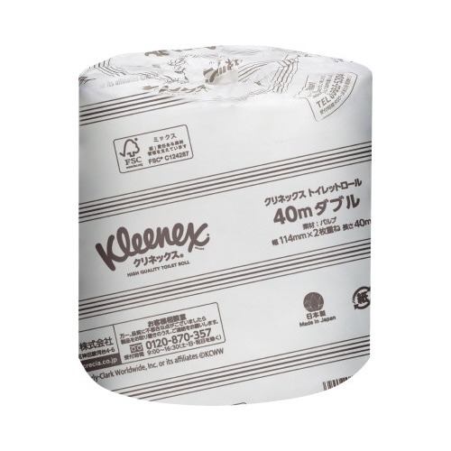 クリネックストイレット　Ｗ４０ｍ　８０個　１－４梱画像