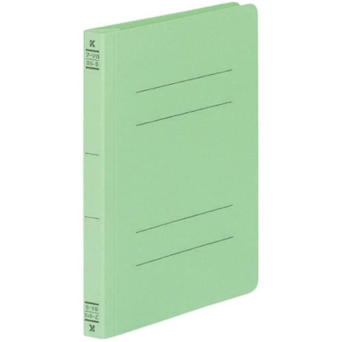 フラットファイルＶ樹脂とじ具　Ｂ６縦　緑　１０冊画像