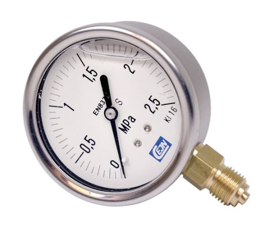 グリセリン入り圧力計 0-2.5MPa画像
