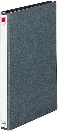 スプリングファイル　Ａ４縦　２穴　濃灰　１０冊画像
