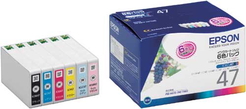 純正インク　ＩＣ６ＣＬ４７（６色入）画像