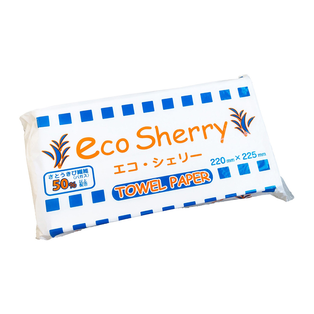エコシェリーペーパータオル 中判 200枚入画像