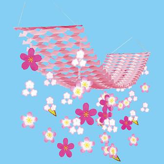 バリュー舞い桜プリーツハンガー画像
