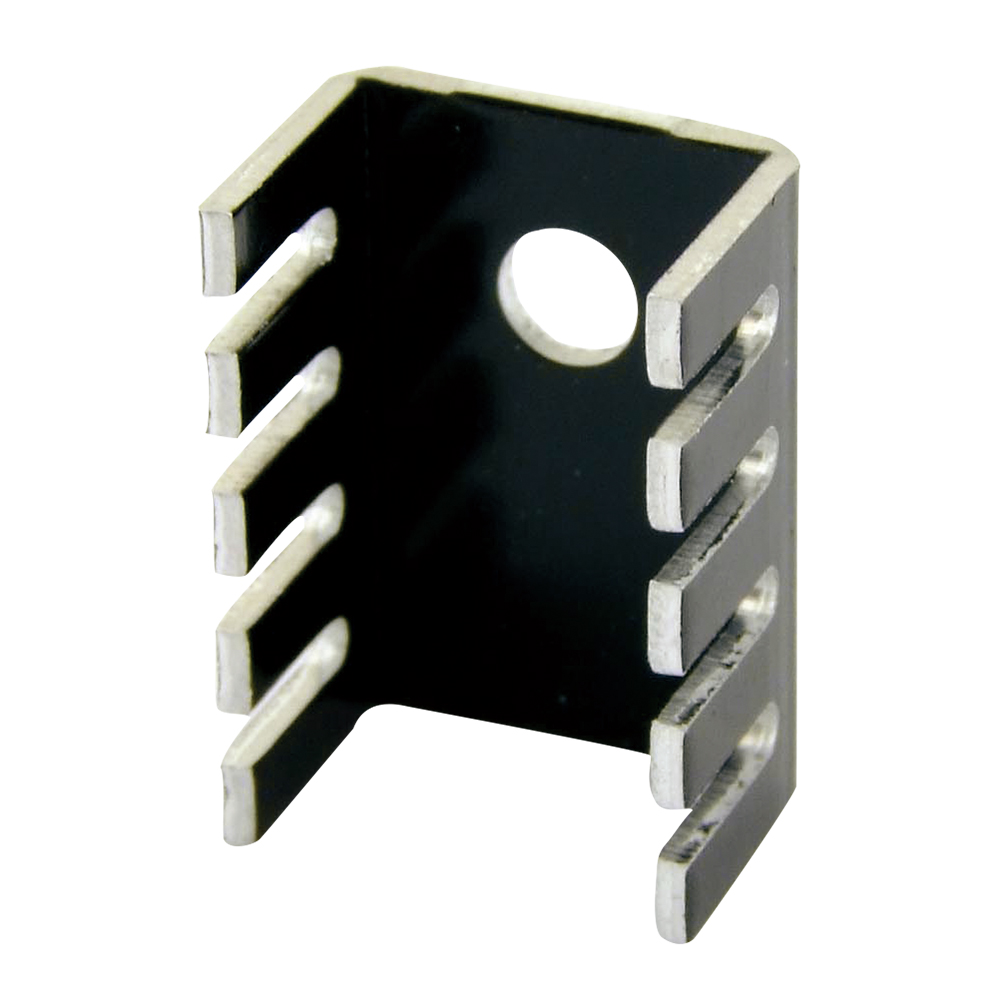 ヒートシンク TO-220用 黒色カラーアルミ画像