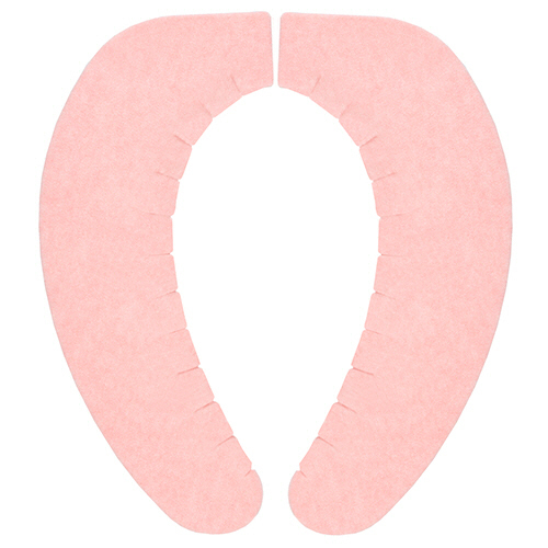 おくだけ吸着 ｽﾞﾚなーいﾍﾞﾝｻﾞｼｰﾄ 無地 ﾋﾟﾝｸ 1ﾊﾟｯｸ(2組)画像