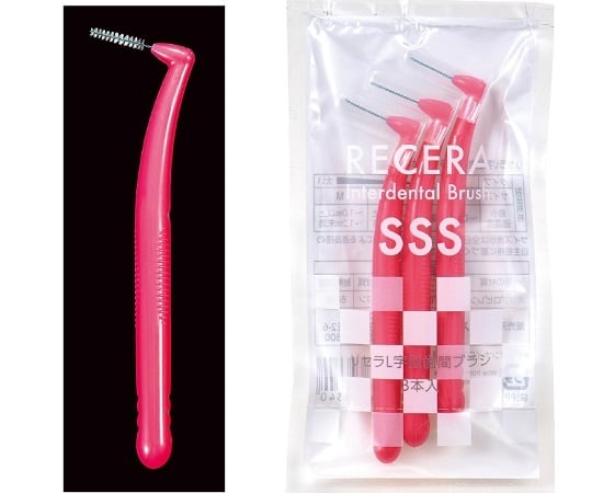 リセラL字歯間ブラシ　SSS　ピンク　3本入画像