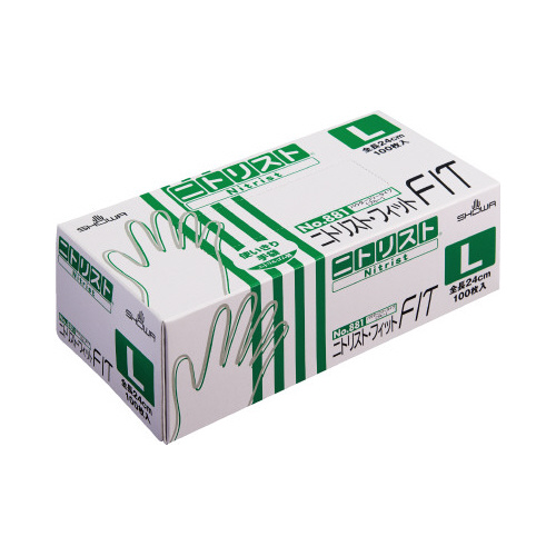 ニトリスト・フィット１００枚入　ブルー　Ｌ　１０箱画像