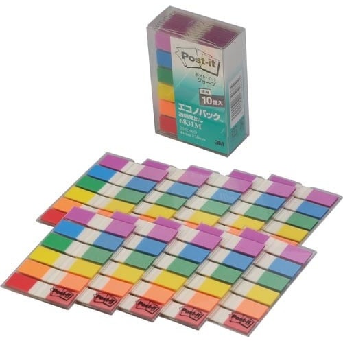 ポストイット　ジョーブ　１０ｍｍ幅　６色×１０画像