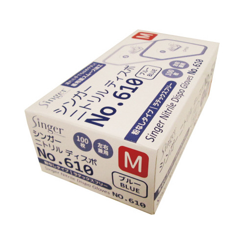 シンガー　ニトリル手袋ＮＯ．６１０　Ｍ　３０箱画像