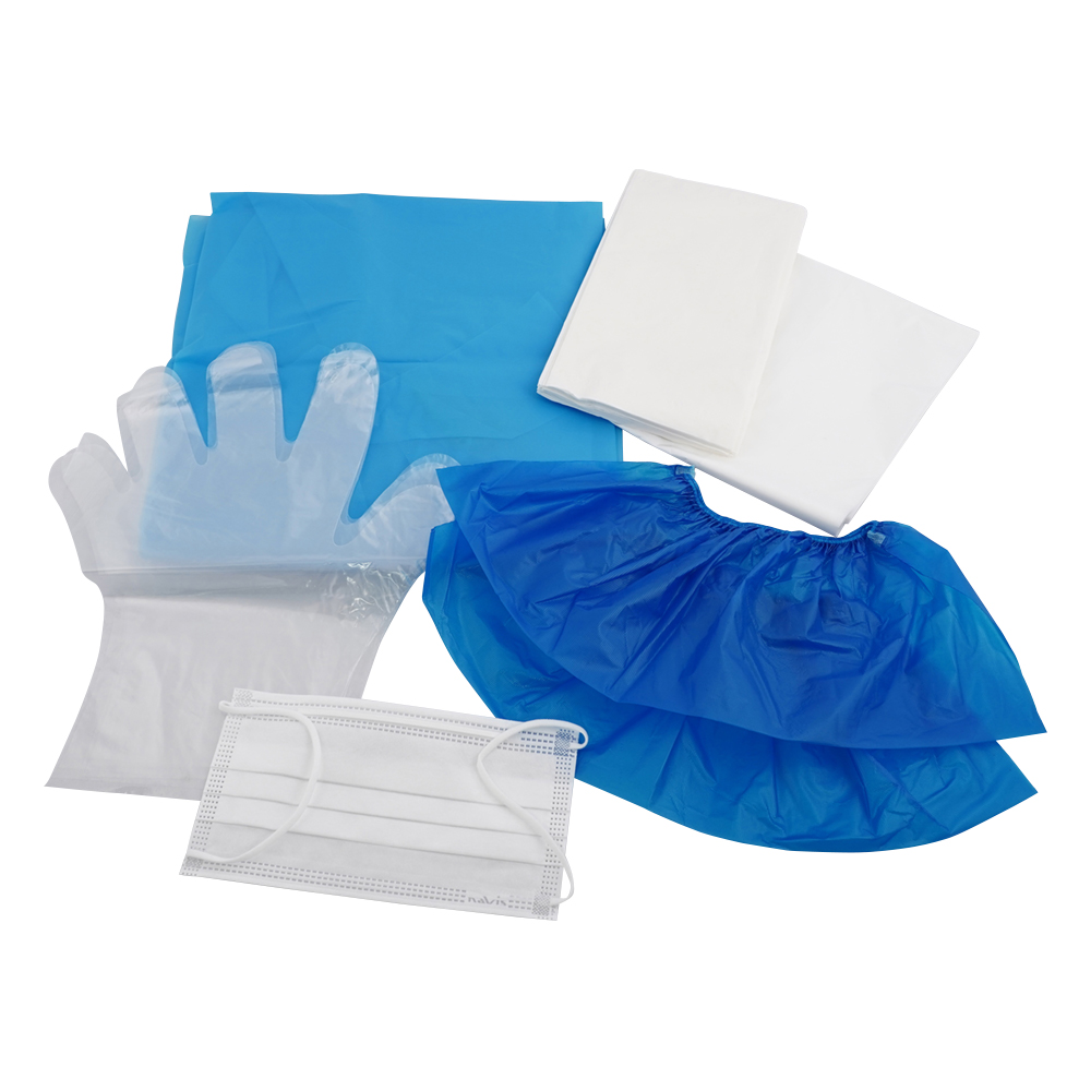 おうとくりん（嘔吐物処理キット）　防護品キット画像