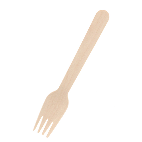 長井紙業 未晒紙完封木製フォーク 160mm 個包装 1袋(100本)画像