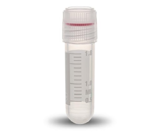 クライオバイアル Oリングシールタイプ 2mL 外ネジ・丸底 滅菌済 1箱（100個×10袋入）画像