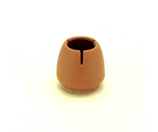 ワイドフェルトキャップ　丸脚用　21-32mm　薄茶　4個入画像