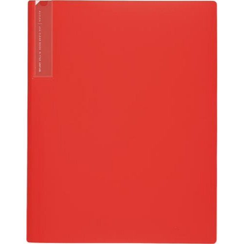 抗菌スリムクリヤーブック　Ａ４　１０Ｐ　赤　２０冊画像