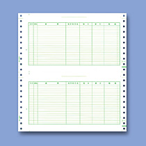 元帳 連続用紙 B5 11穴 1箱(2000枚)画像