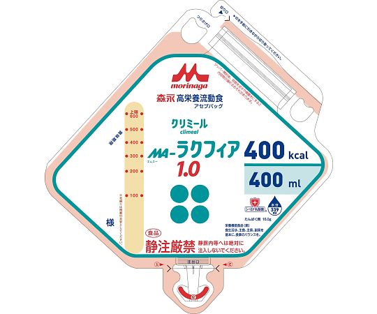 高栄養流動食 MA-ラクフィア1.0アセプバッグ（400）1箱（16袋入）画像