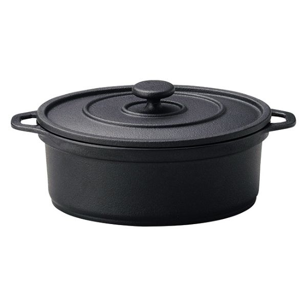 鍋 M11-714 ミニココ オーバル(大) ブラック マイン画像