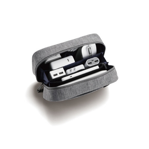 ガジェットポーチ／ストレージタイプ／グレー