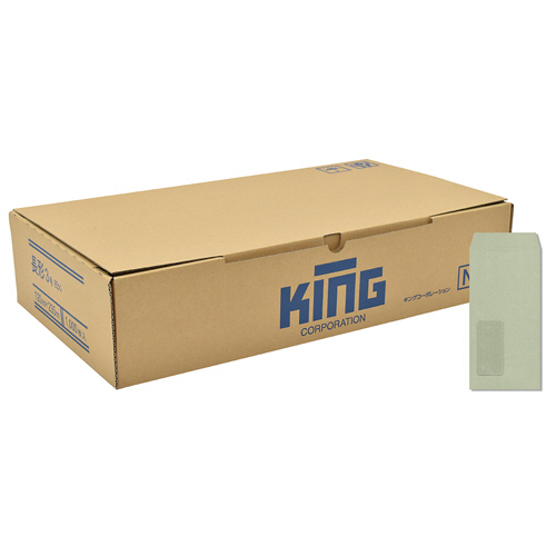 窓明No.39 長3 口のり無 85g 〒枠無 ｾﾝﾀｰ貼 ｸﾞﾚｰ 1ｹｰｽ(1000枚)画像