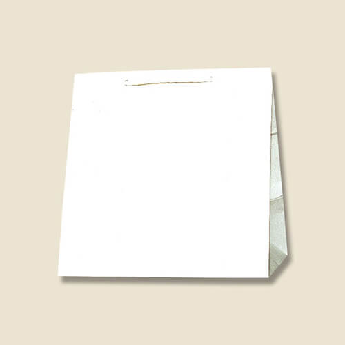 手提げ紙袋（白・口折PP紐・幅300×マチ210×高さ310mm）画像