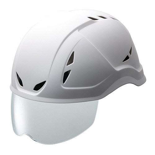 PE製軽作業帽(ｼｰﾙﾄﾞ面･通気孔) SCL-400VS ﾎﾜｲﾄ 1個画像