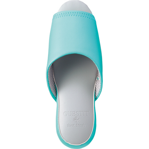 GUEST IT(ｹﾞｽﾄｲｯﾄ) ﾋﾞﾆｰﾙﾚｻﾞｰｽﾘｯﾊﾟ 前開きﾀｲﾌﾟ ﾌﾞﾙｰ M 1足画像