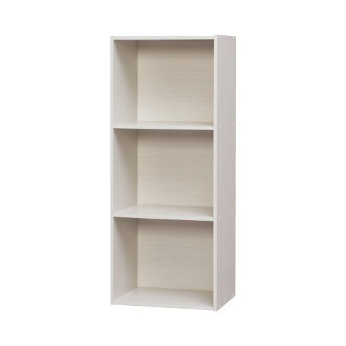 カラーボックス　ＣＸ－３Ｆ　オフホワイト３段画像