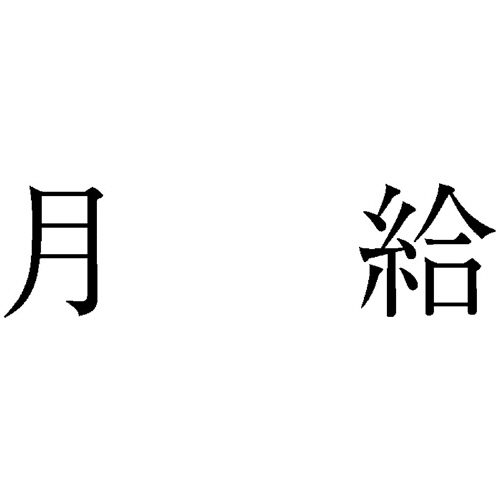 勘定科目印 588 月給 1個画像