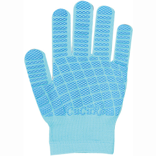 CuCuRa(ｷｭｷｭﾗ) すべり止め付軍手 ﾗｲﾄﾌﾞﾙｰ 1双画像