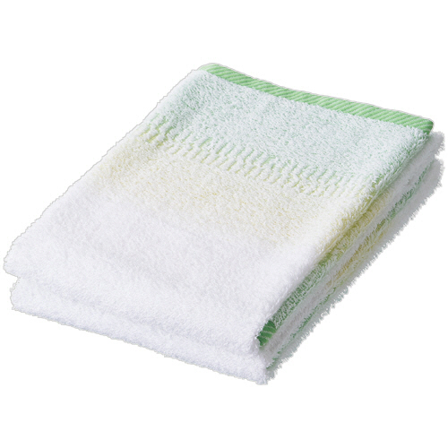 ﾉﾓｽ加工 ﾋﾟｭｱﾎﾞｰﾀﾞｰ ﾌｪｲｽﾀｵﾙ ｸﾞﾘｰﾝ 1ﾊﾟｯｸ(2枚)画像