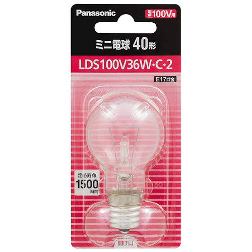 ﾐﾆ電球 40形 E17 ｸﾘｱ 1個画像
