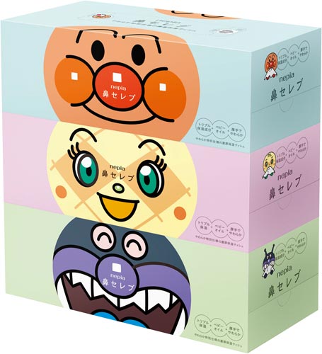 アンパンマン鼻セレブ　１８０組（３箱入）×１０