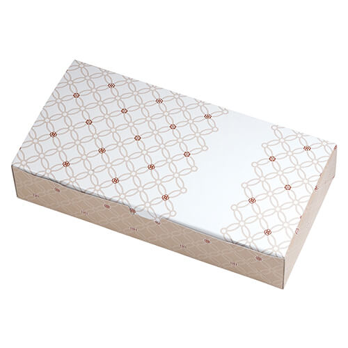 ルミアサービス箱８個　七宝　つなぎ　くり色画像