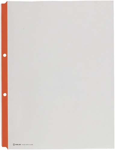 カラーガードポケットＡ４縦２穴テープ色赤　１００枚画像