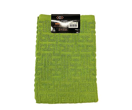 フェイスタオル2P バラエティカラー5 M.GREEN 34×80cm 1セット（2枚×10袋入）画像